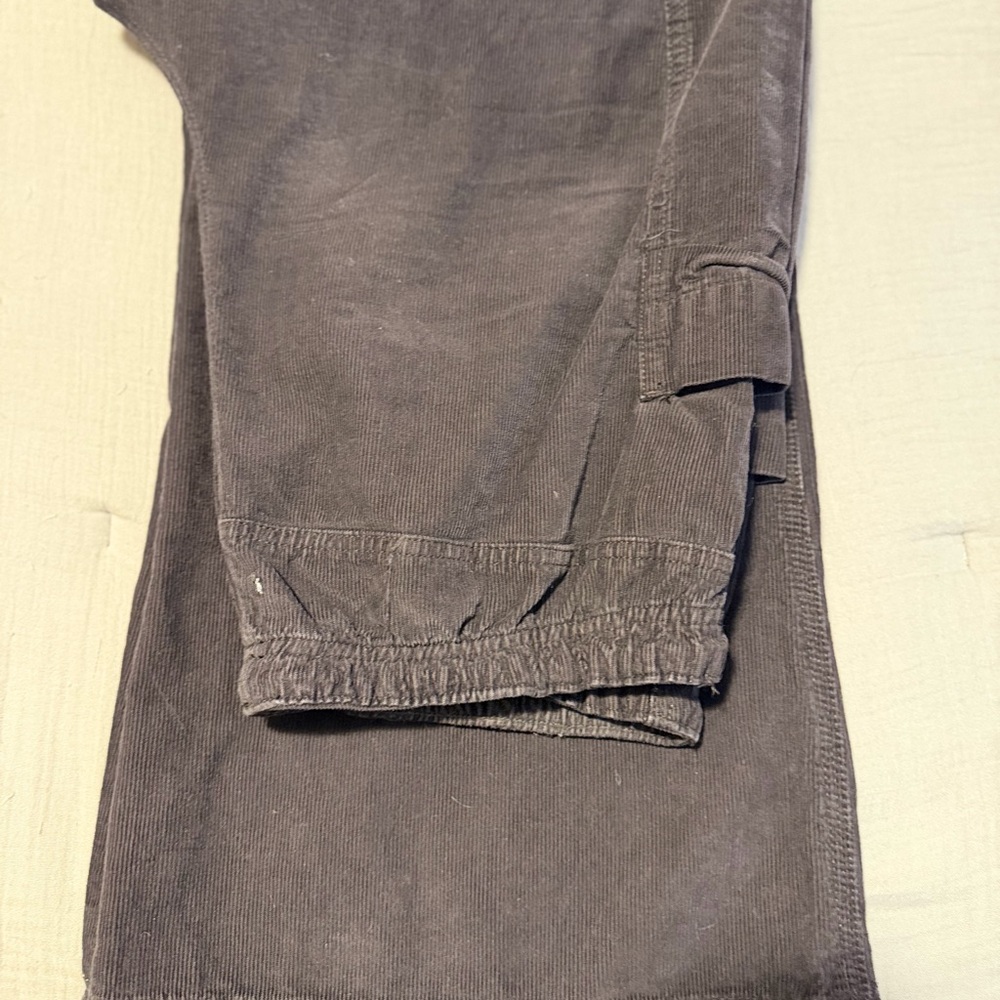 Kimchi Blue Corduroy Wide Leg Pants in Grey/Blue - Picture 4 of 4